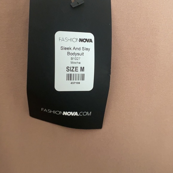Fashion Nova Mocha Sleek and slay bodysuit NWT - Picture 5 of 5
